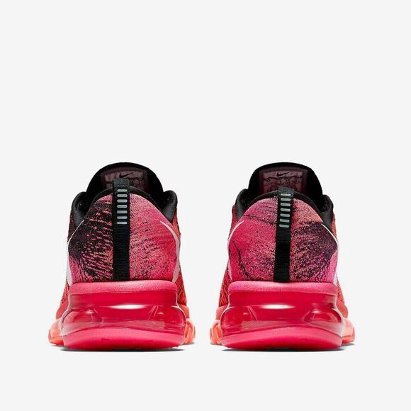 NEW NIKE FLYKNIT MAX 620659-006 Women Size 7.5 Black/White-Pink Foil-Hot Lava - Picture 3 of 7